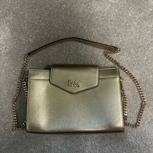 Michael Kors Metallic Gold Crossbody Bag